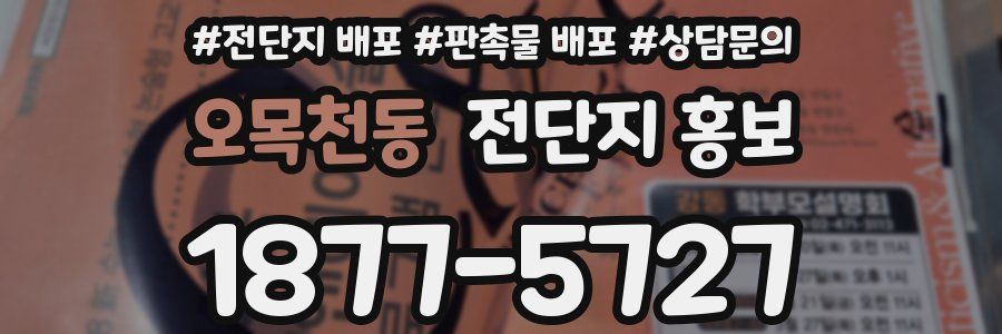 오목천동 전단지 홍보