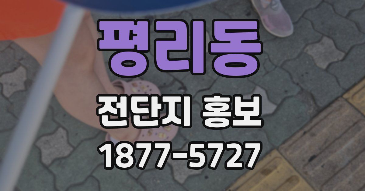 평리동 전단지 홍보
