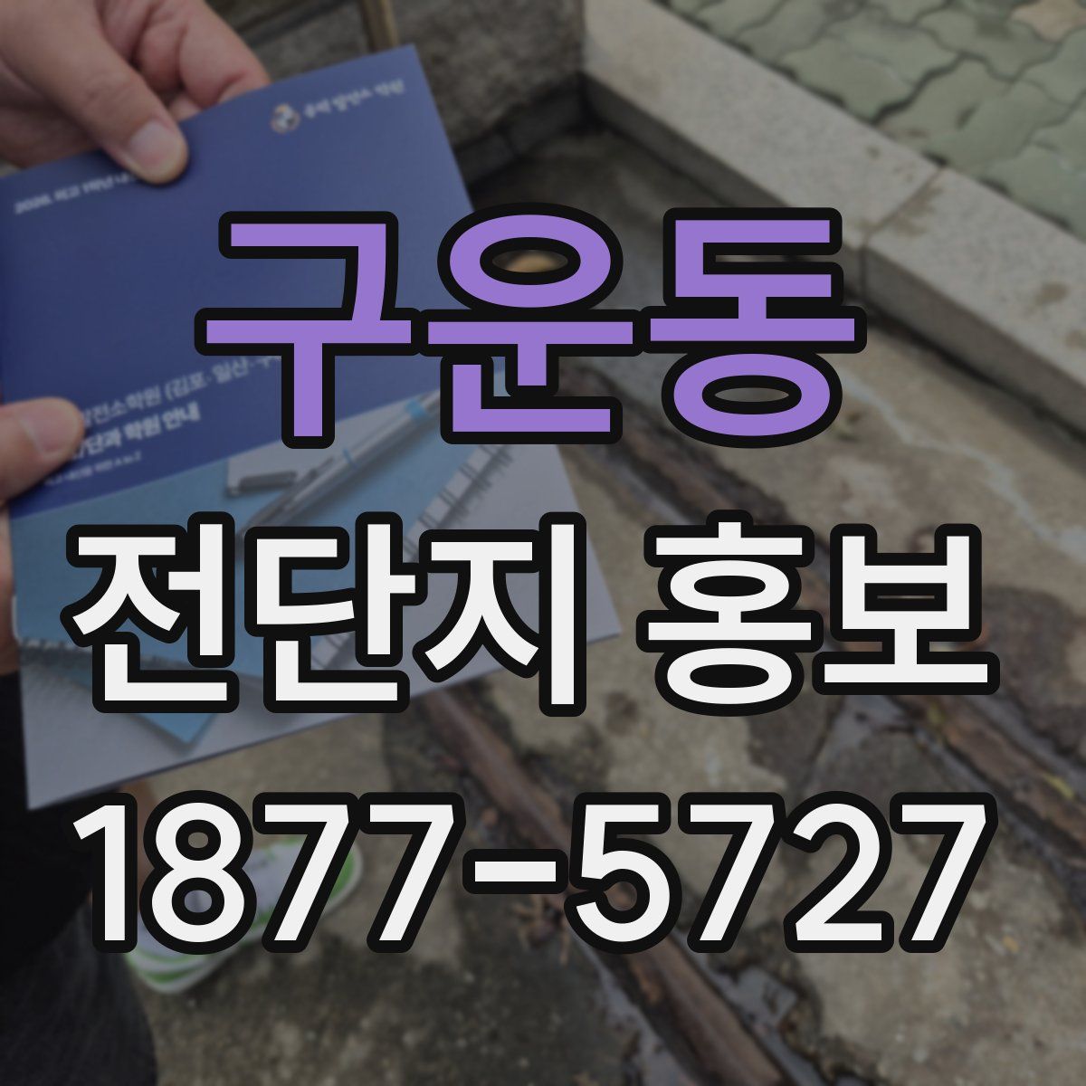구운동 전단지 홍보