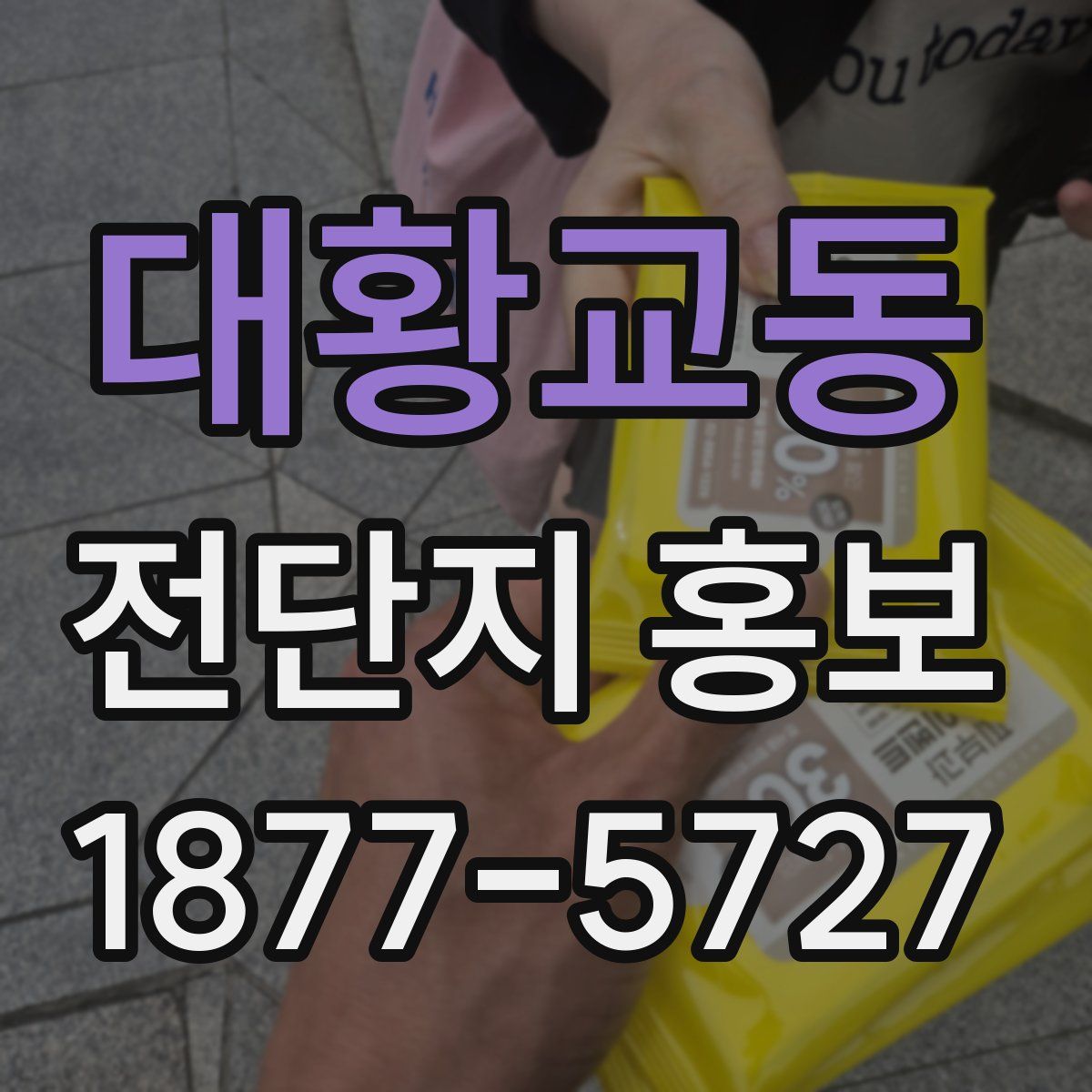 대황교동 전단지 홍보