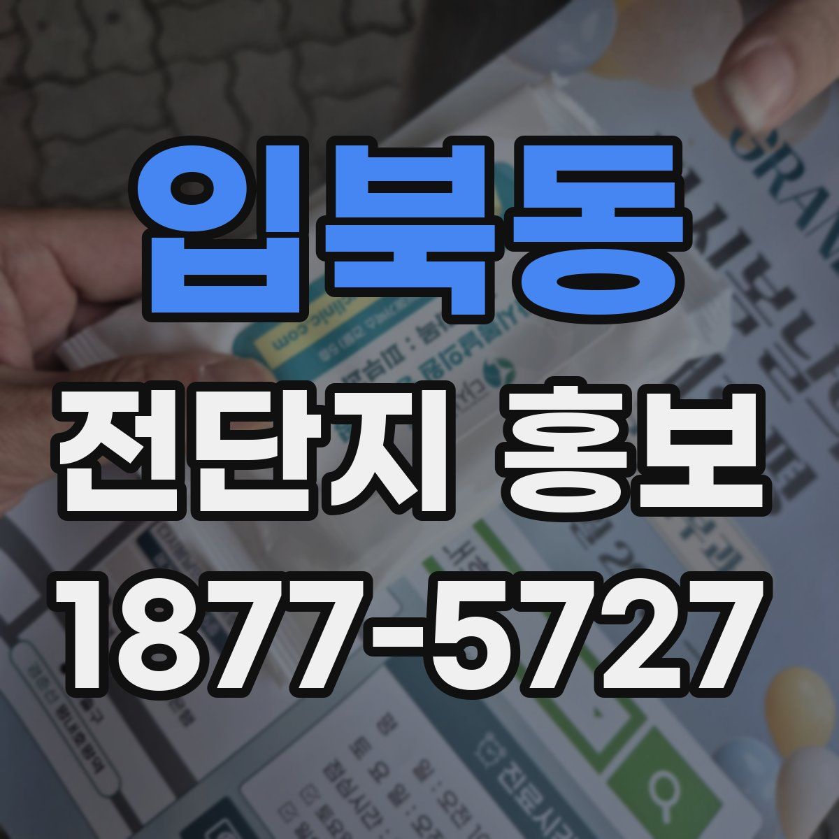 입북동 전단지 홍보
