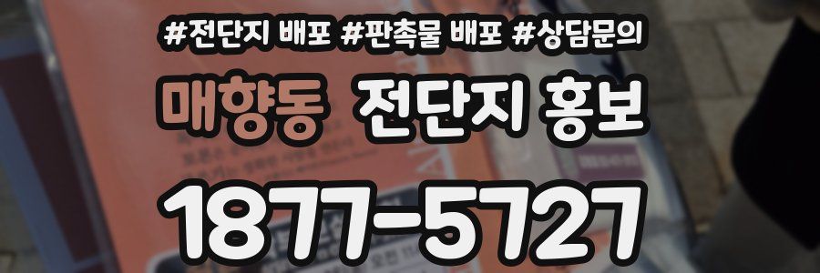 매향동 전단지 홍보