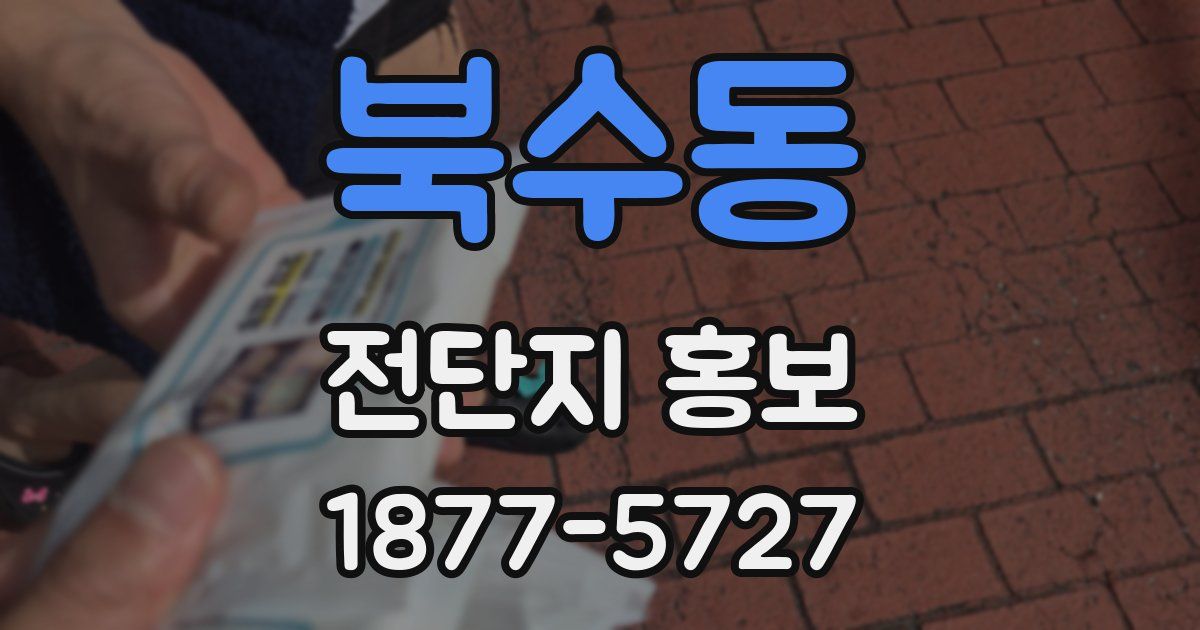 북수동 전단지 홍보