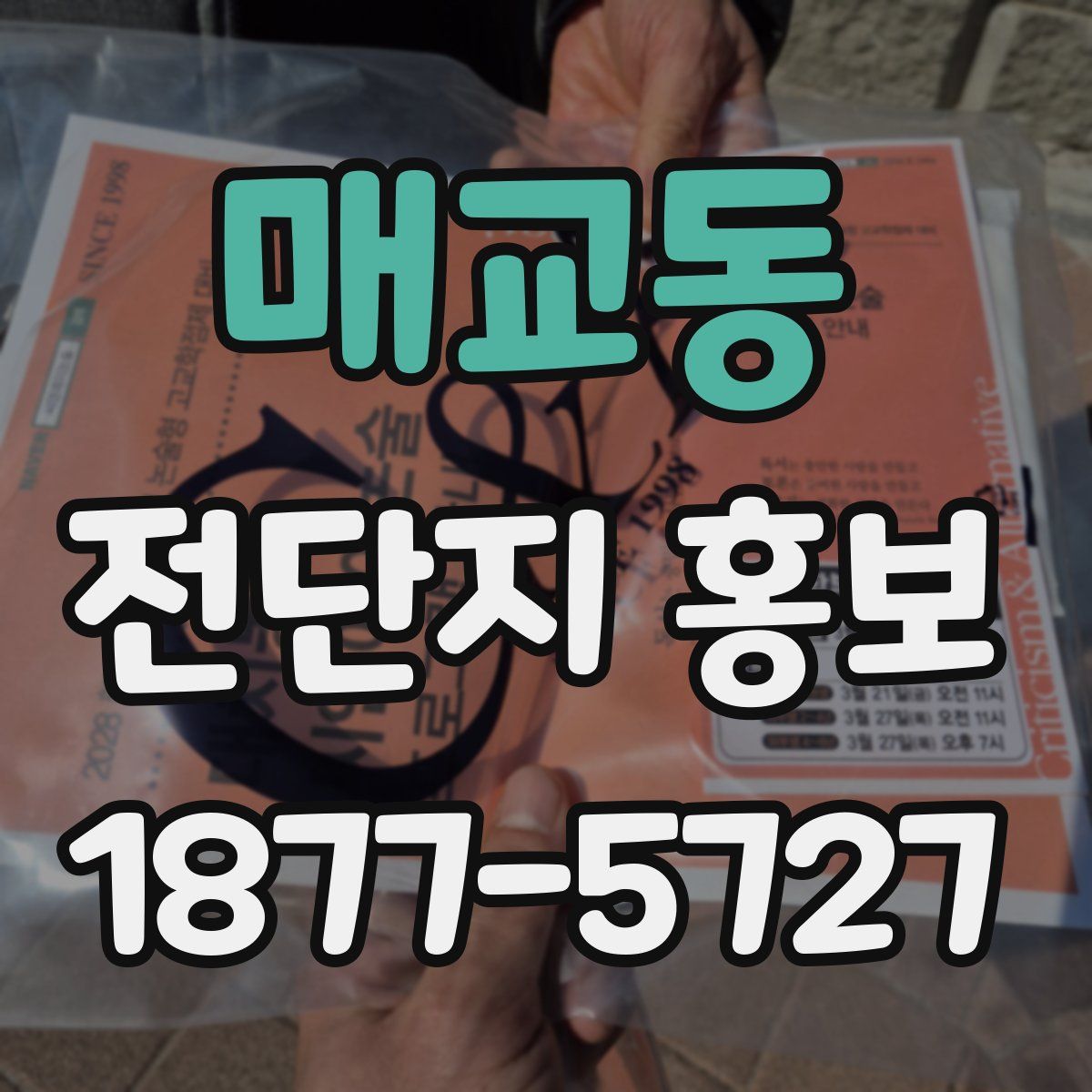 매교동 전단지 홍보