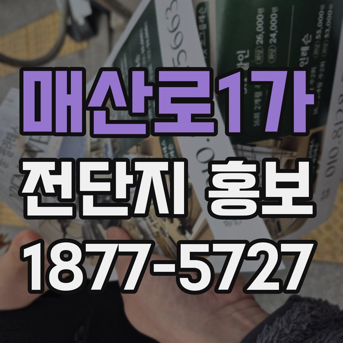 매산로1가 전단지 홍보