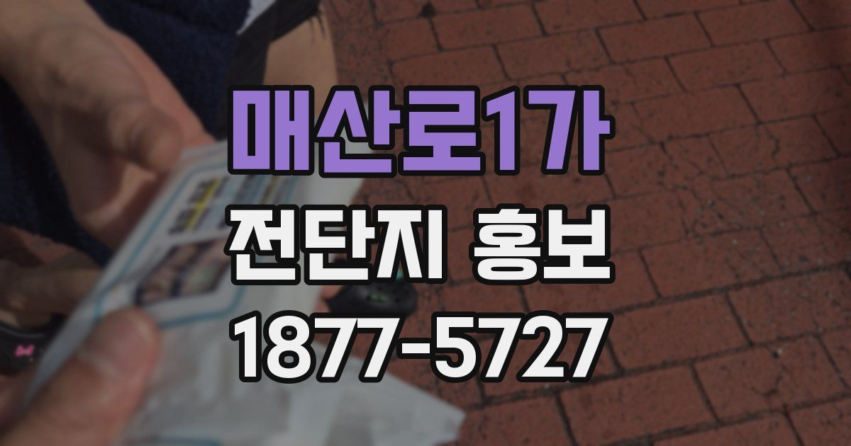 매산로1가 전단지 홍보
