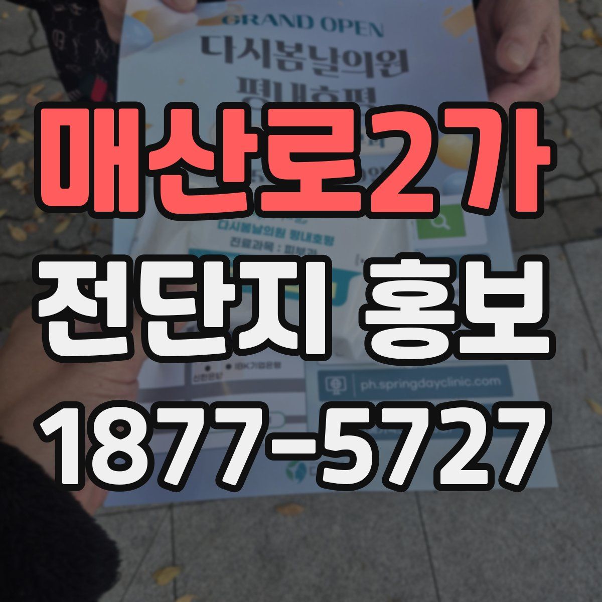 매산로2가 전단지 홍보