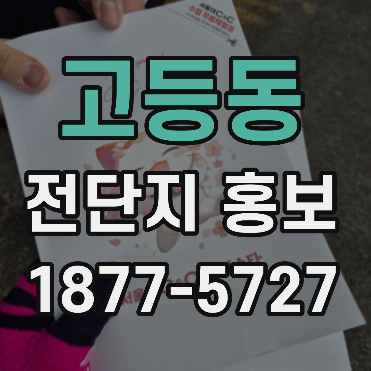 고등동 전단지 홍보
