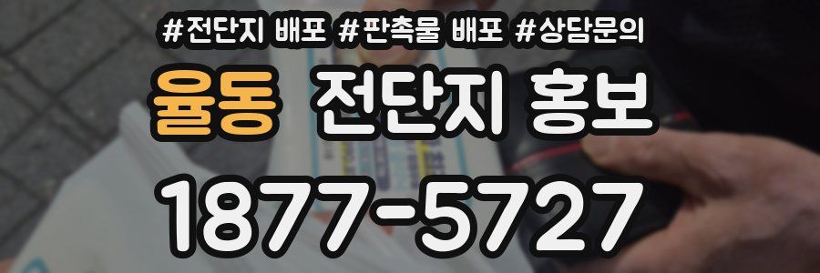 율동 전단지 홍보