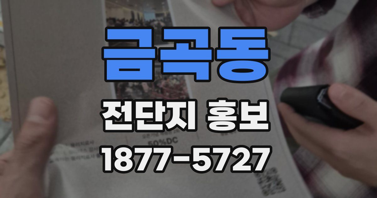 금곡동 전단지 홍보