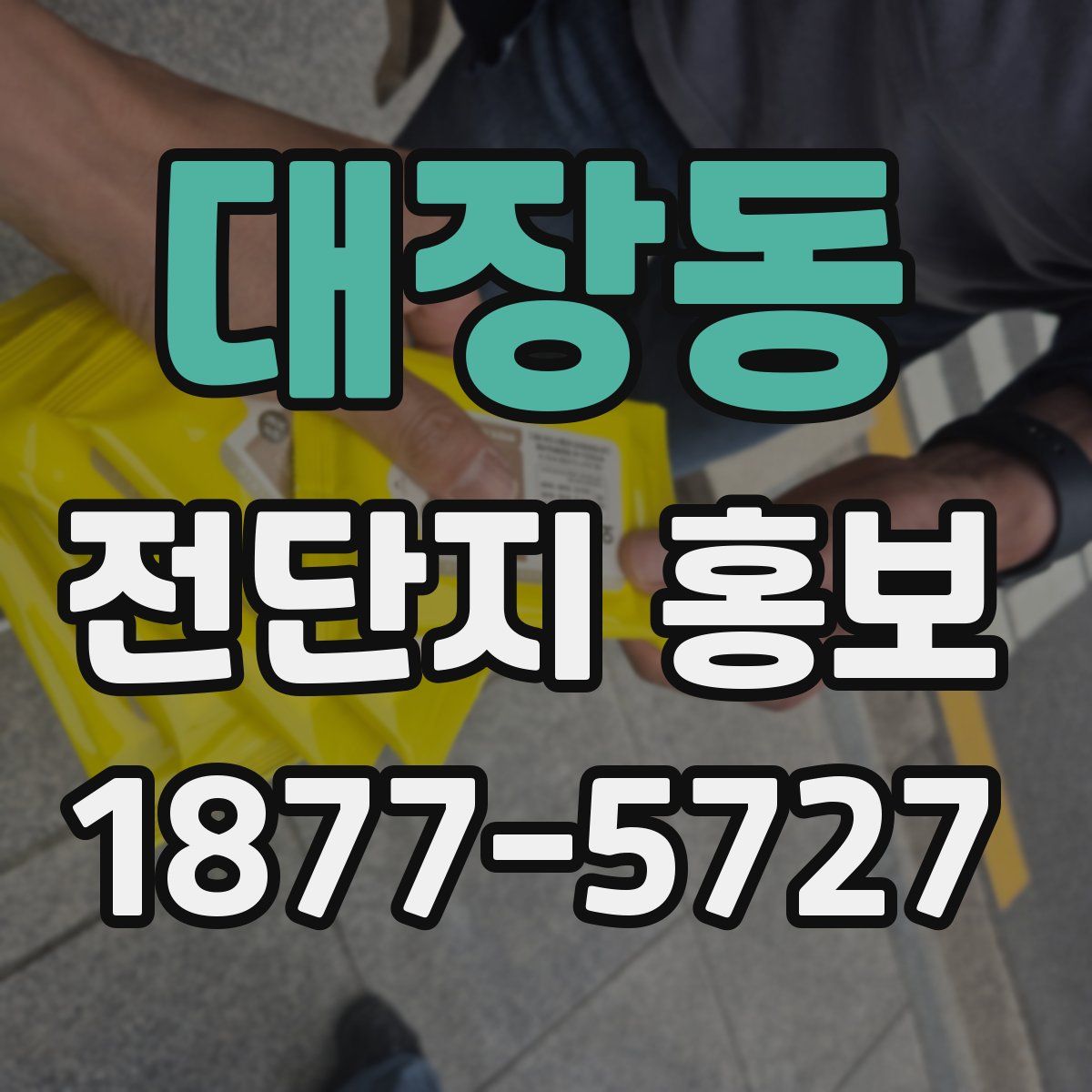 대장동 전단지 홍보