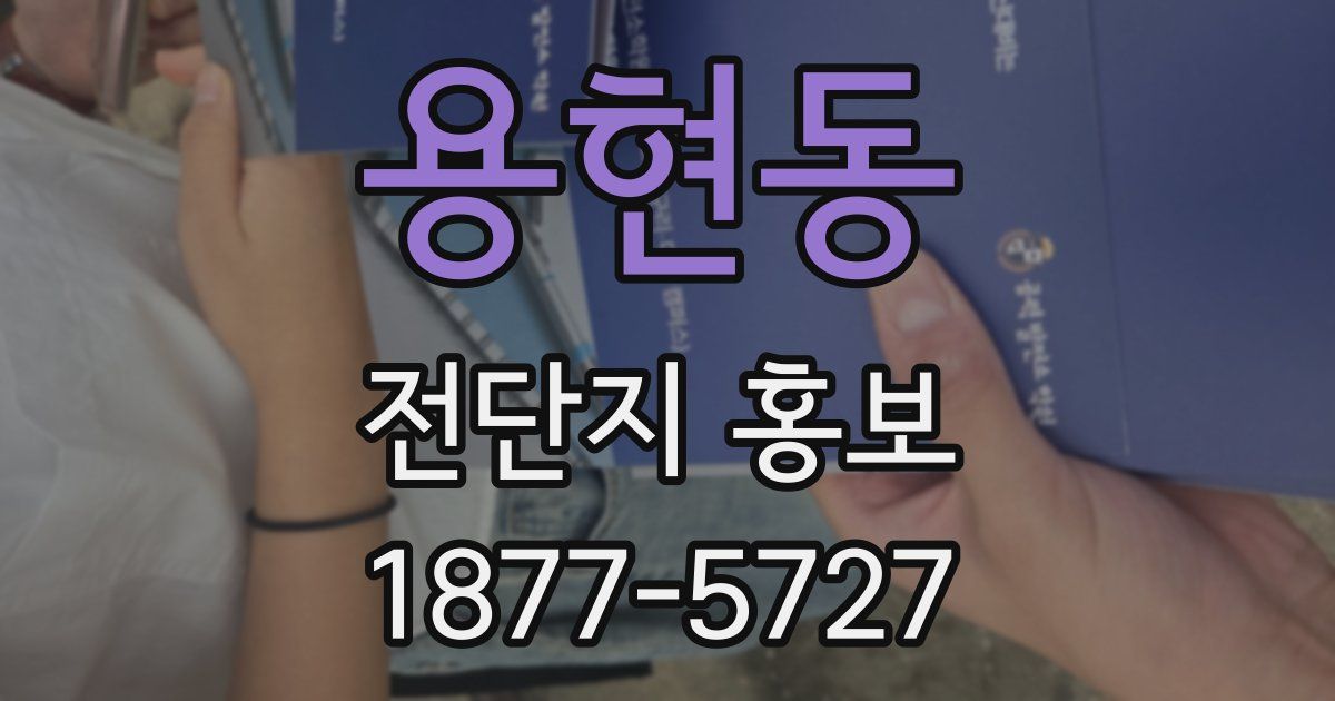 용현동 전단지 홍보