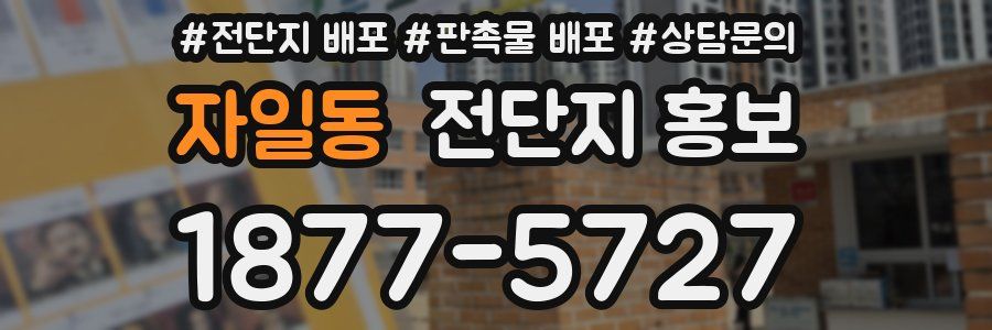 자일동 전단지 홍보