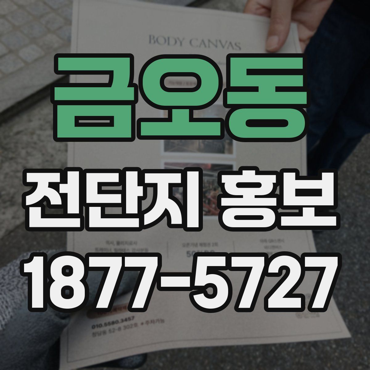 금오동 전단지 홍보