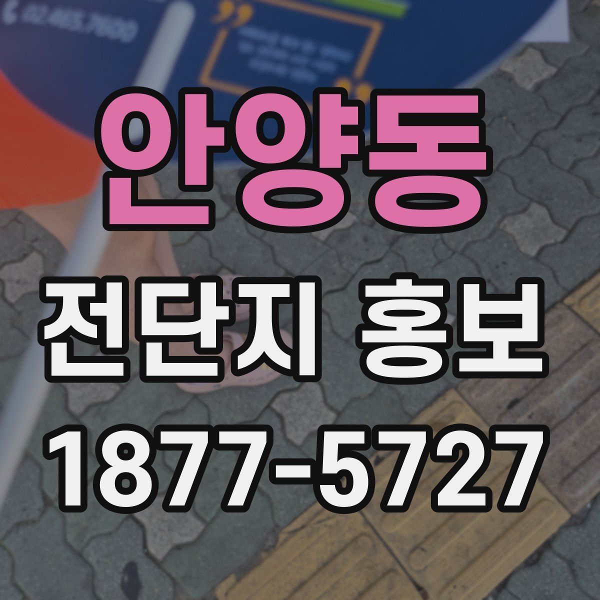 안양동 전단지 홍보