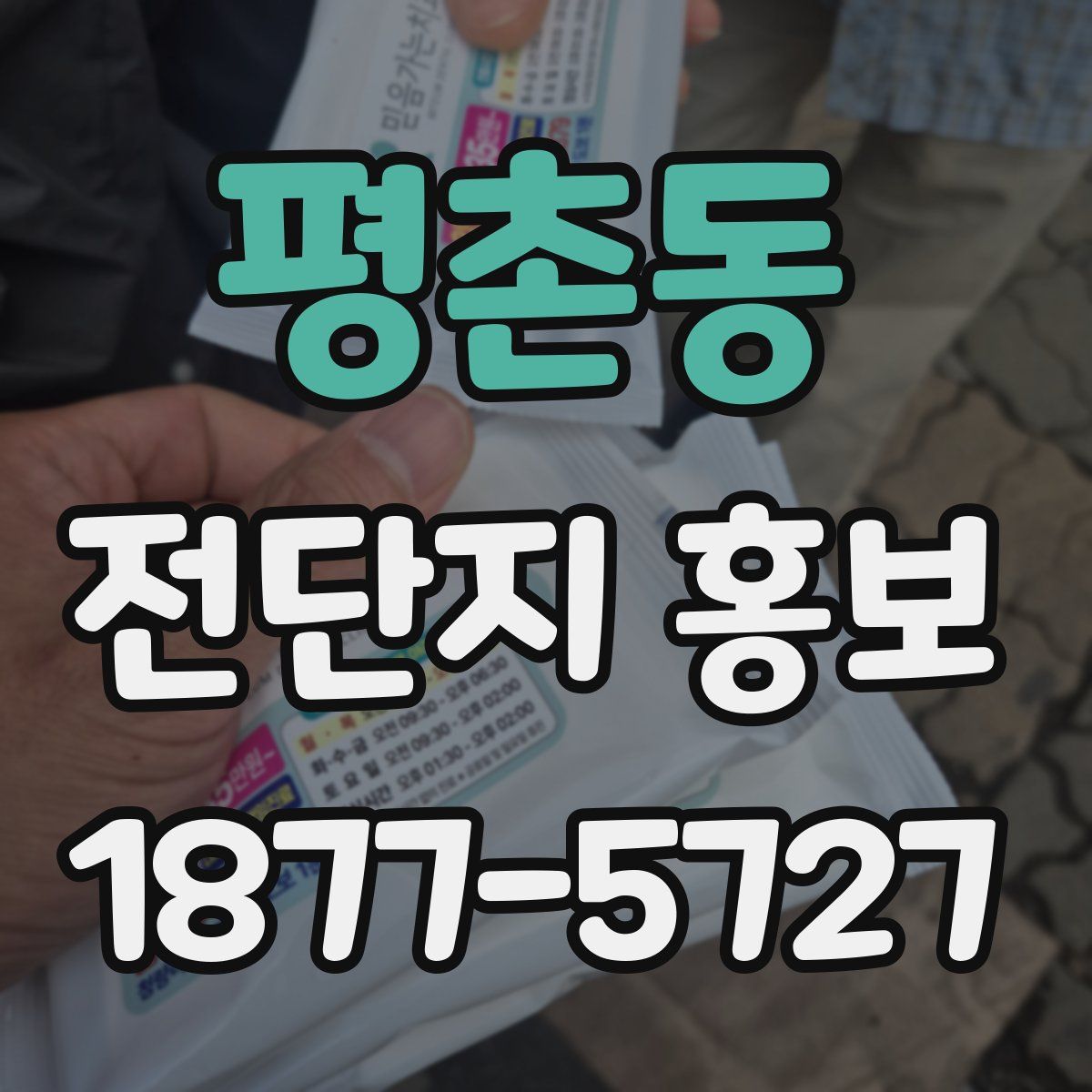 평촌동 전단지 홍보