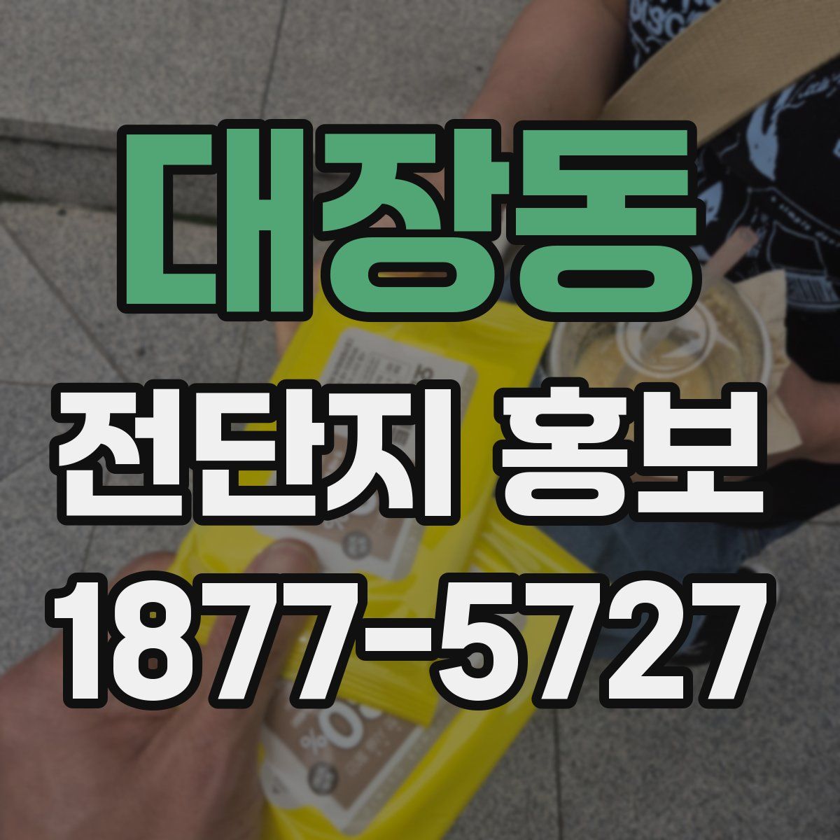 대장동 전단지 홍보