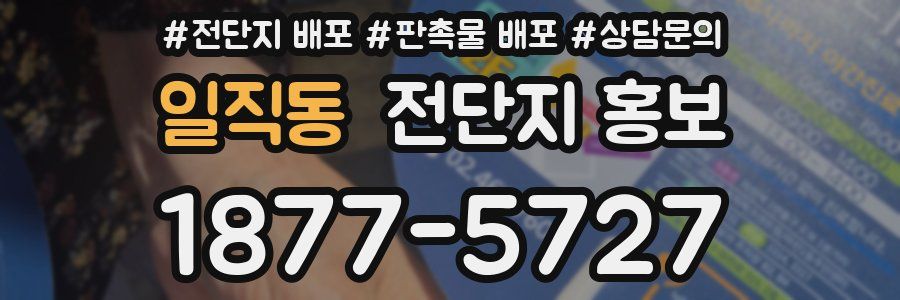 일직동 전단지 홍보