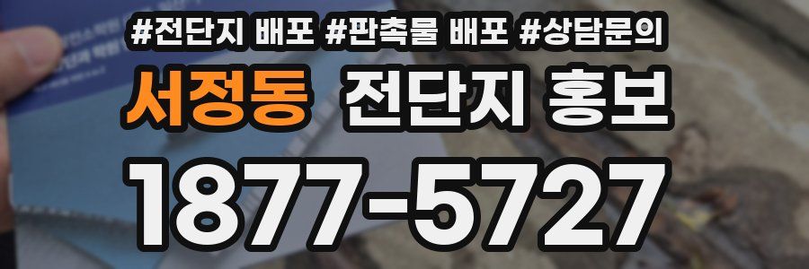 서정동 전단지 홍보