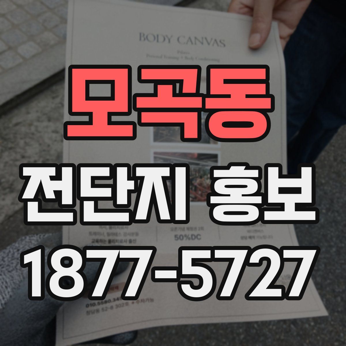 모곡동 전단지 홍보