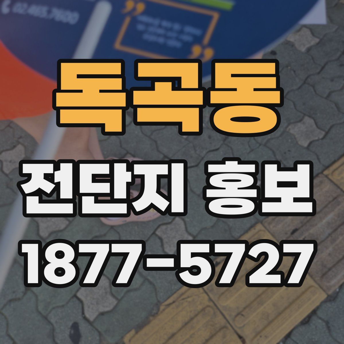 독곡동 전단지 홍보