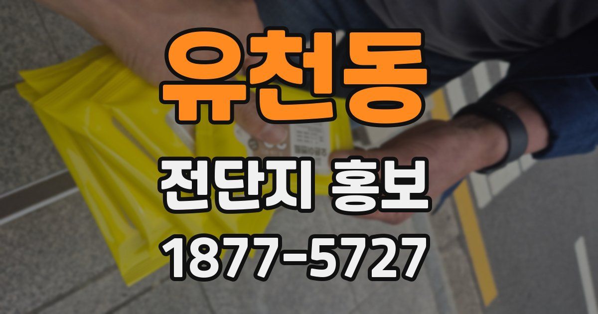 유천동 전단지 홍보