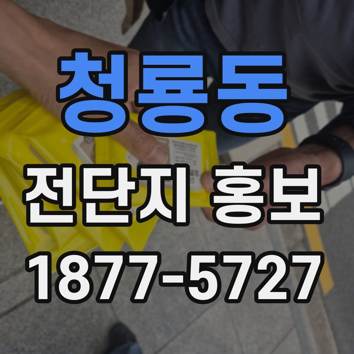 청룡동 전단지 홍보
