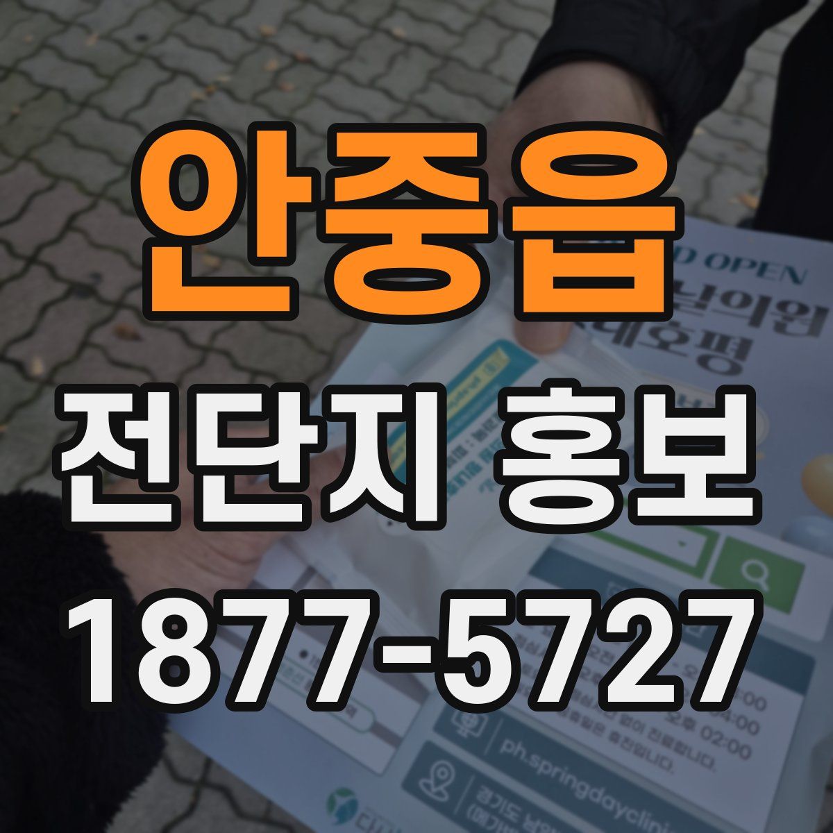 안중읍 전단지 홍보