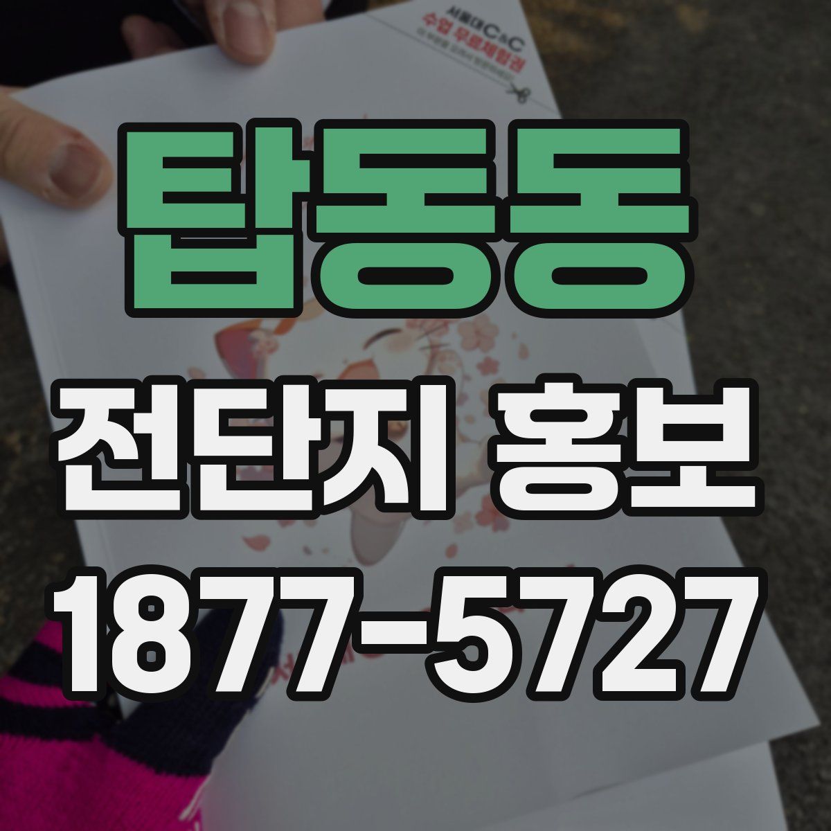 탑동동 전단지 홍보