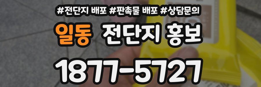 일동 전단지 홍보