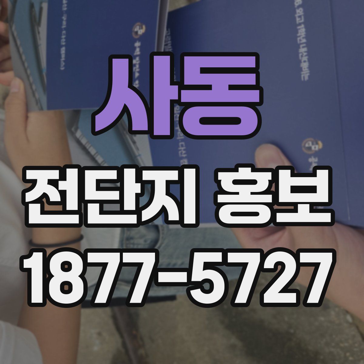 사동 전단지 홍보