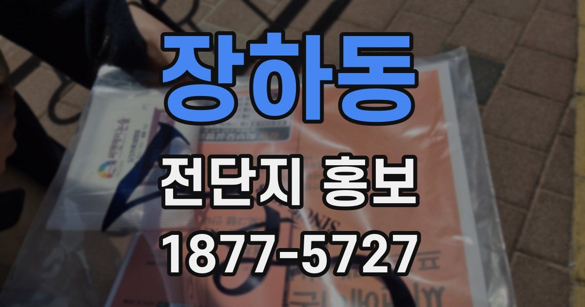 장하동 전단지 홍보