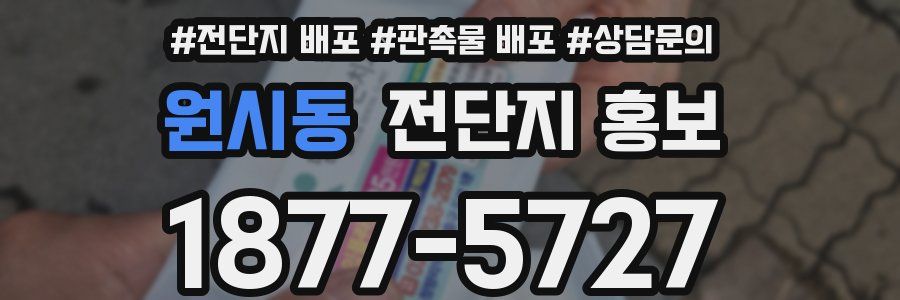 원시동 전단지 홍보