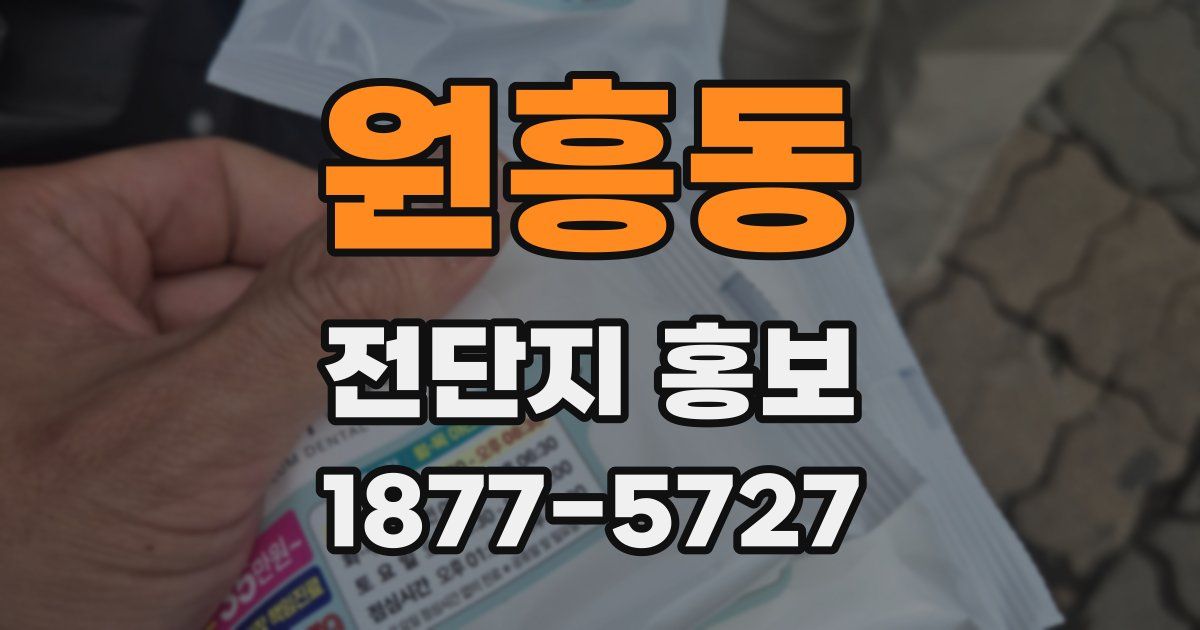 원흥동 전단지 홍보