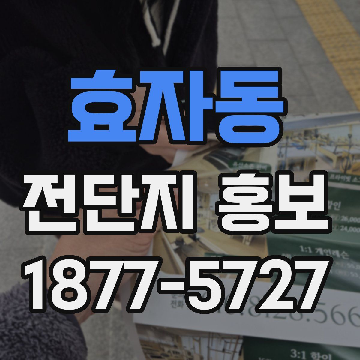 효자동 전단지 홍보