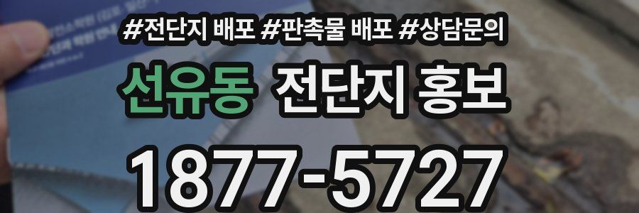 선유동 전단지 홍보