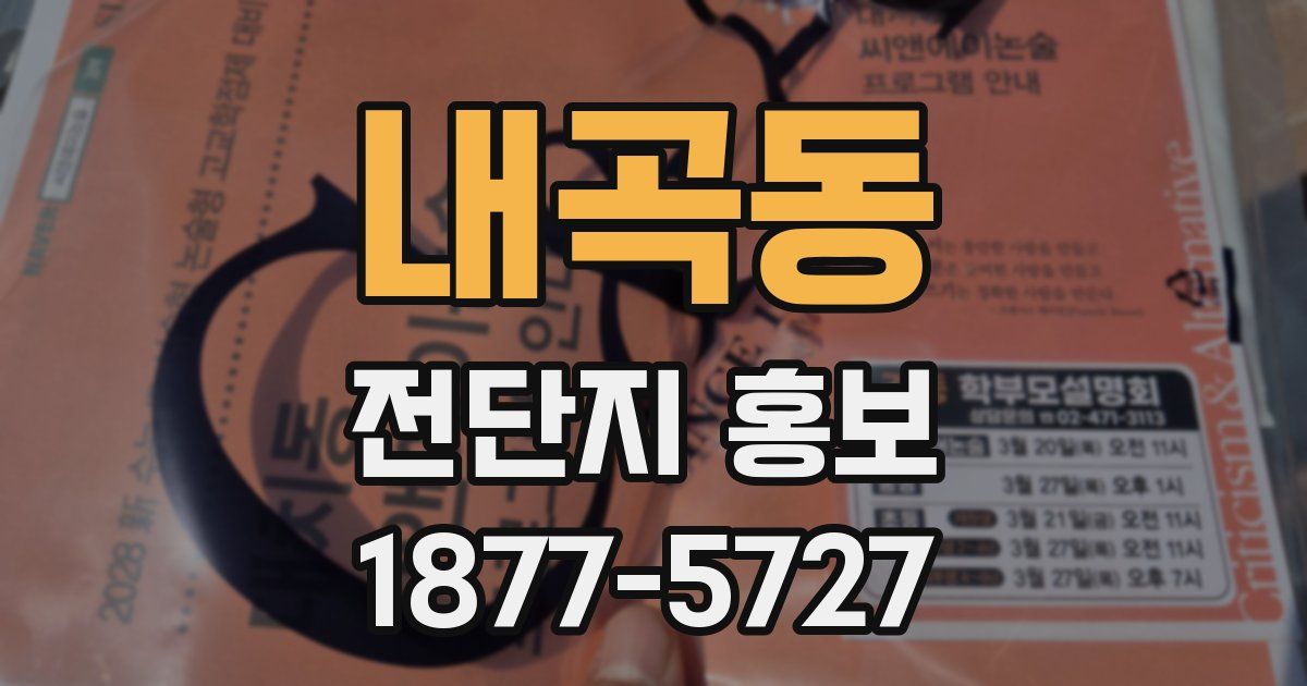 내곡동 전단지 홍보