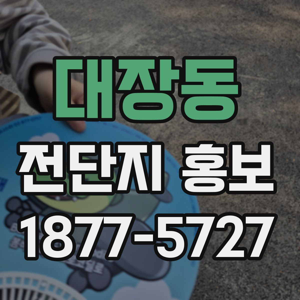 대장동 전단지 홍보