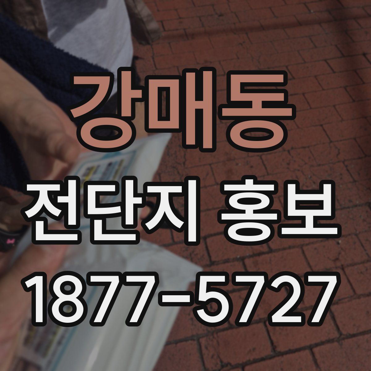 강매동 전단지 홍보