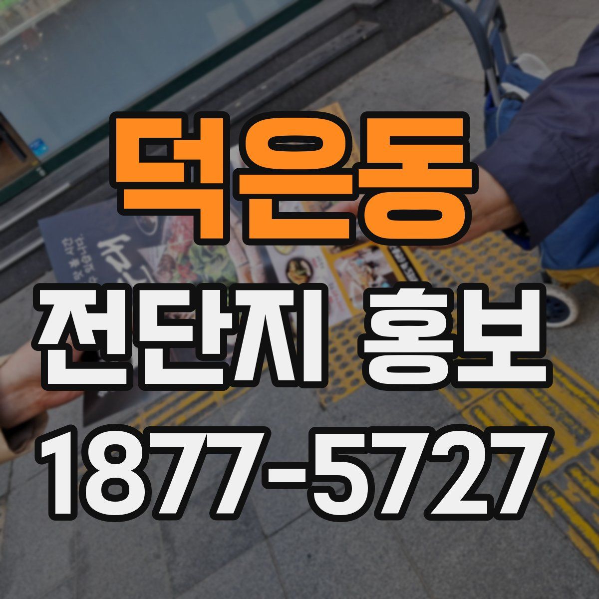 덕은동 전단지 홍보