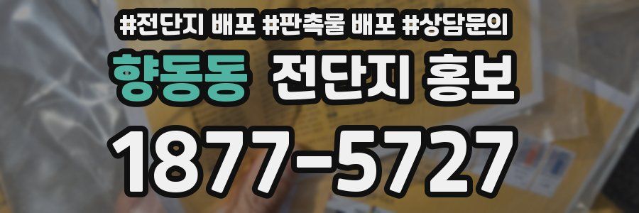 향동동 전단지 홍보