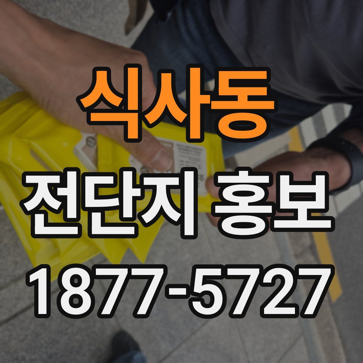 식사동 전단지 홍보