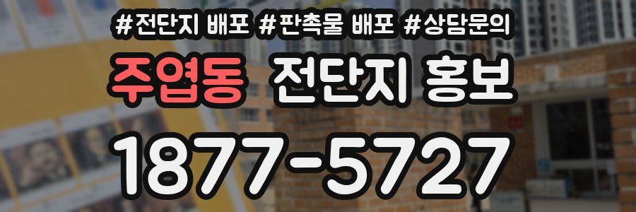 주엽동 전단지 홍보
