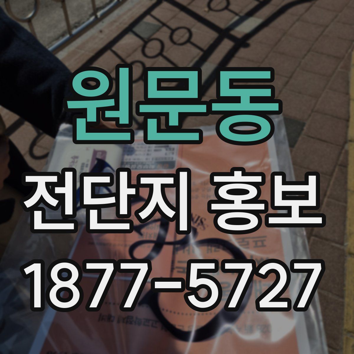 원문동 전단지 홍보