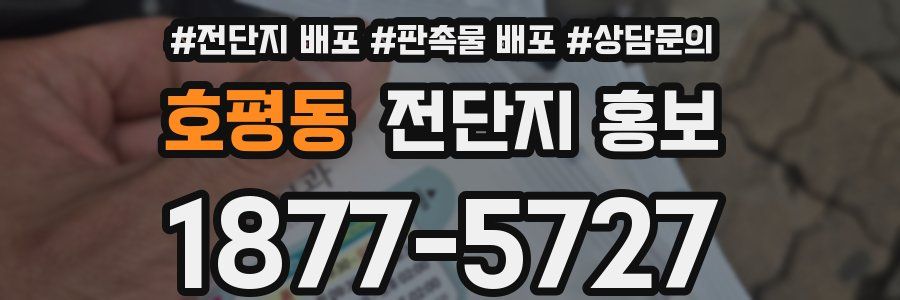 호평동 전단지 홍보