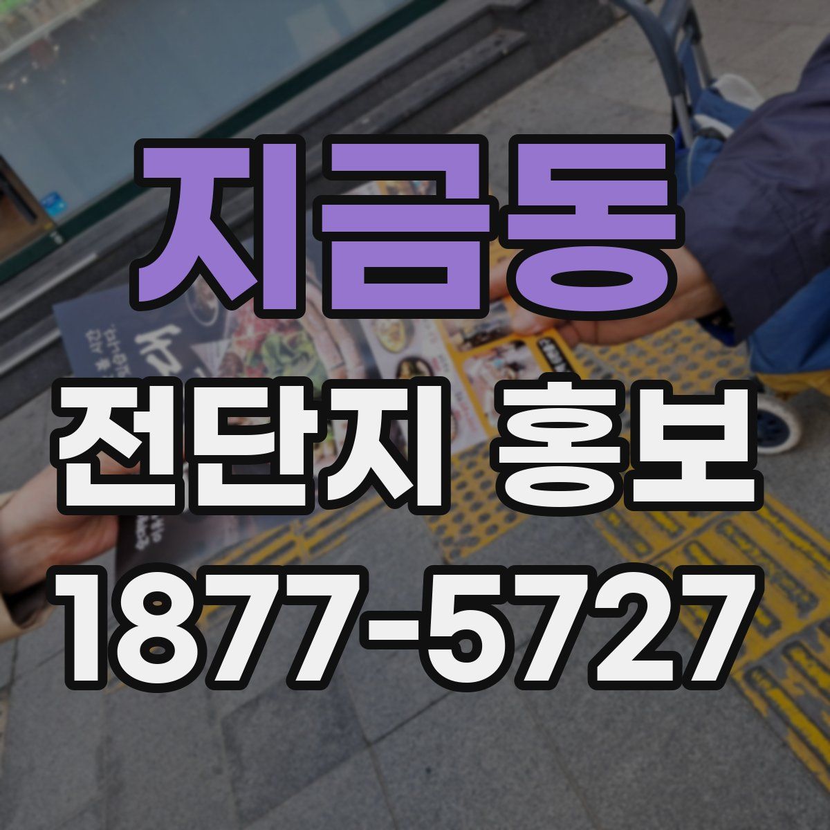 지금동 전단지 홍보