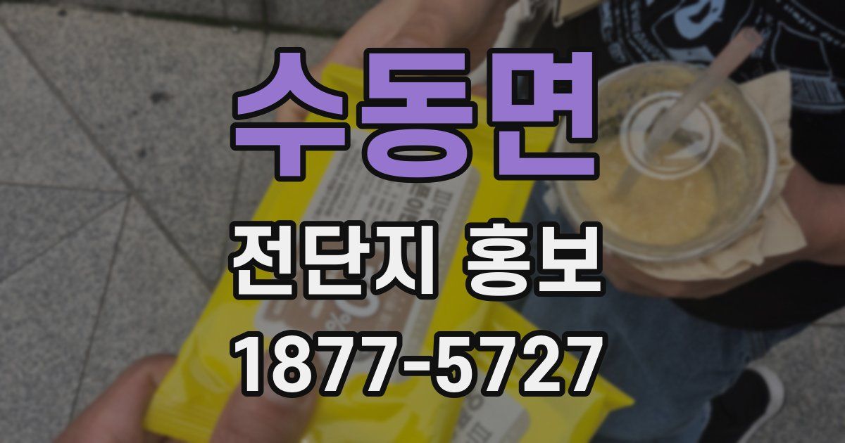 수동면 전단지 홍보