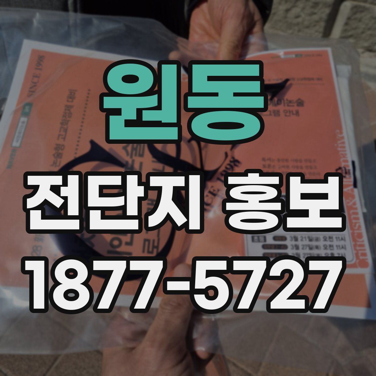 원동 전단지 홍보