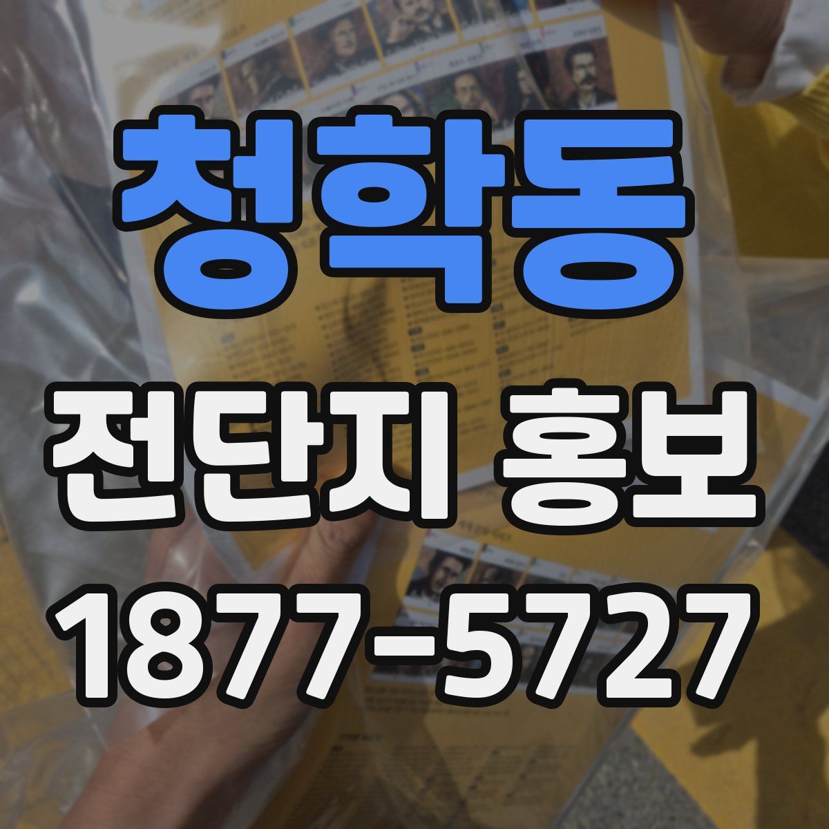 청학동 전단지 홍보