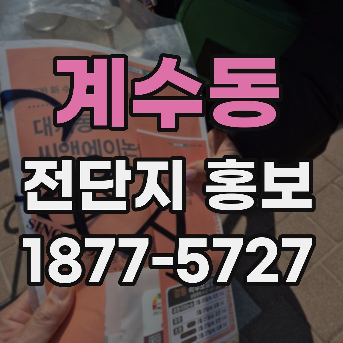 계수동 전단지 홍보